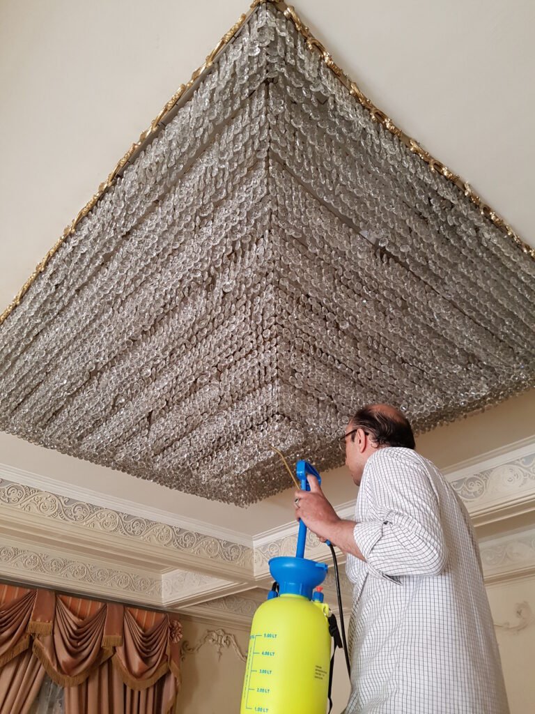 chandelier cleaning